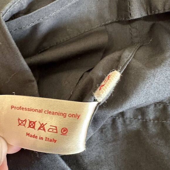 Marni Italy Skirt Women Size 42 US 6 Black Box Pleat Cotton Modern Chic Preppy - Picture 9 of 9